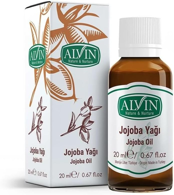 Alvin Jojoba Yağı, Soğuk Sıkım,Yüzde Yüz Saf ve Doğal, 20 ml