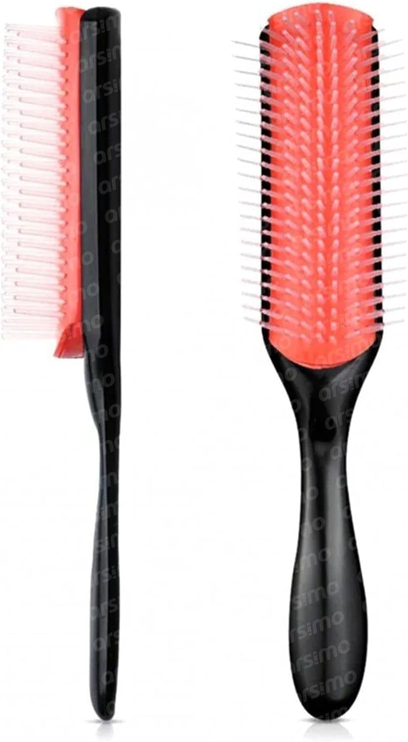 Arsimo Styling Brush Saç Şekillendirme Tarağı 9 Sıra | Saç Şekil Verme Fırçası | Curly Girl Fırça