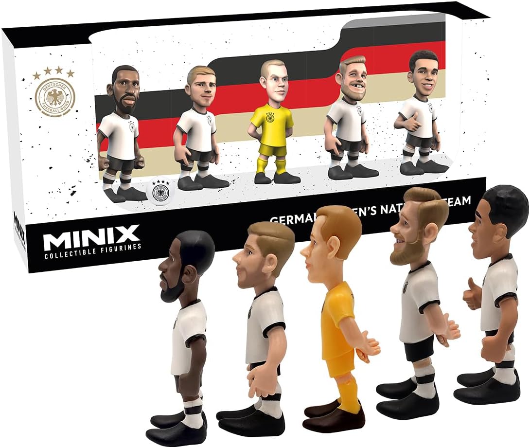 - DFB Almanya - 5'li Paket - PVC Figürler 7 cm - A (Ter Stegen//Rudiger/Fullkrug/Musiala)
