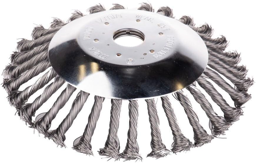 6 İnç Çelik Tel Fırça, Motorlu Tırpan için Kıyı Temizleme Aparatı, Profesyonel Ot Biçme Ekipmanı