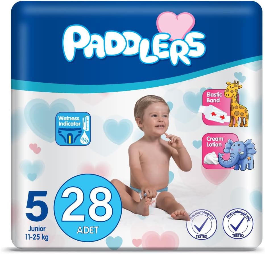 Paddlers Bebek Bezi 5 Numara Junior 28 Adet (11-18 Kg) Eko Paket