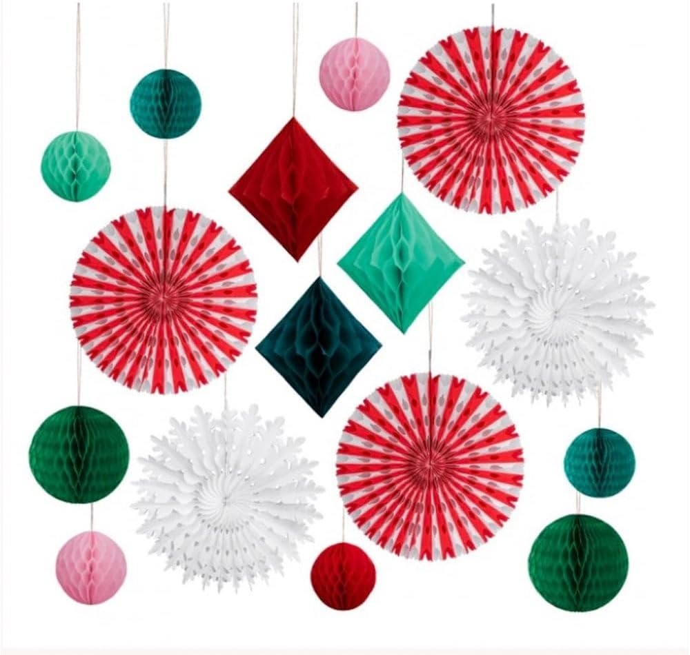 - Christmas Honeycomb Decoration Kit - Yeni Yıl Petekli Dekor Kiti