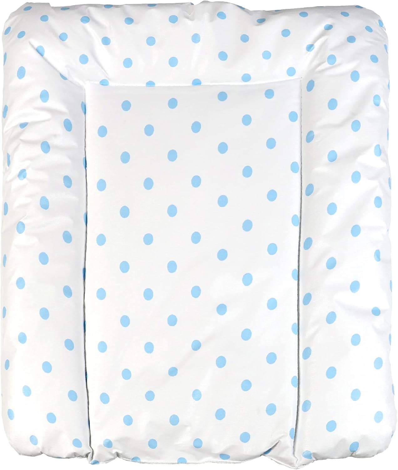 baby'ness Elyaf Dolgulu Pvc Alt Değiştirme Minderi, Sıvı Geçirmez, Leke Tutmaz, Puantiyeli, Mavi, 50x70cm