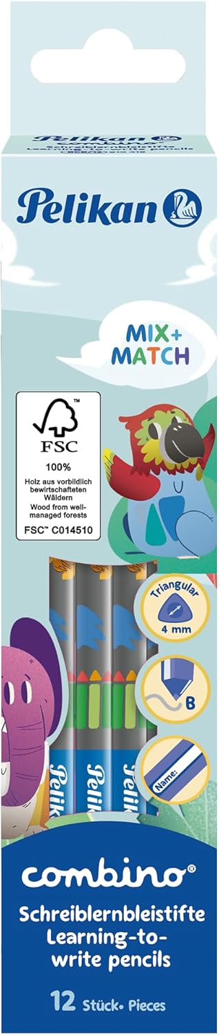 Yazmayı öğrenme kalemi Combino mavi, 1 kurşun kalem