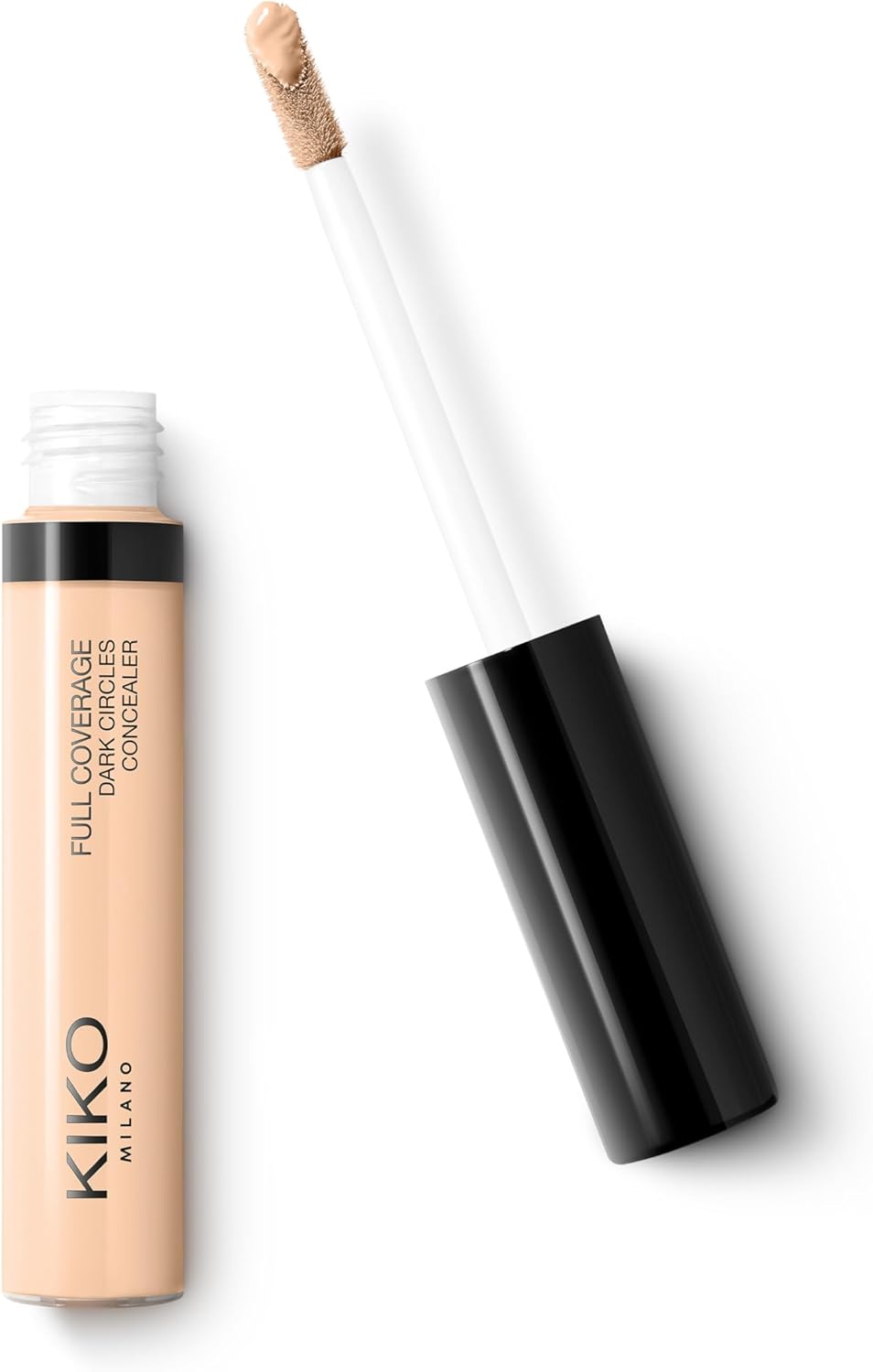 KIKO Milano Full Coverage Dark Circles Concealer 15, göz çevresi ve yüz için yüksek kapatma gücüne sahip sıvı kapatıcı
