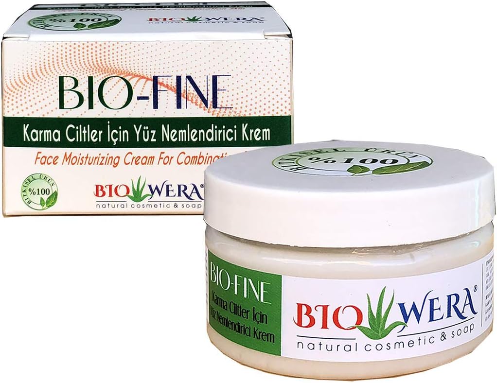 % 100 BİTKİSEL KREM - BIO-FINE YÜZ NEMLENDİRİCİ KREM - 100 ML - KARMA CİLTLER İÇİN