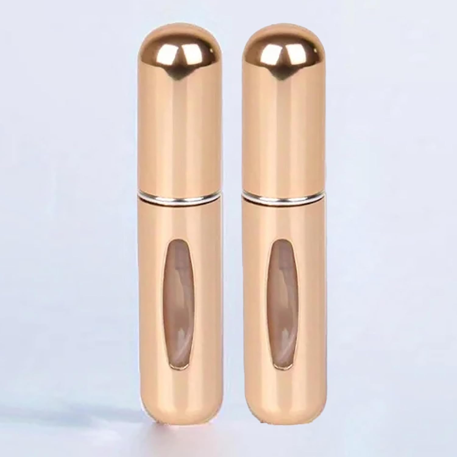 Promosyonca Taşınabilir Parfüm Şişesi, 2'li Set, Cam Göstergeli (Gold)