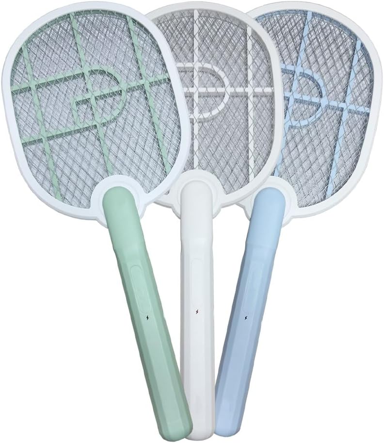 1 Adet Şarjlı Sinek Raketi, Sinek Sivrisinek Böcek Haşere Öldürücü Raket, Type-c Şarj Girişli