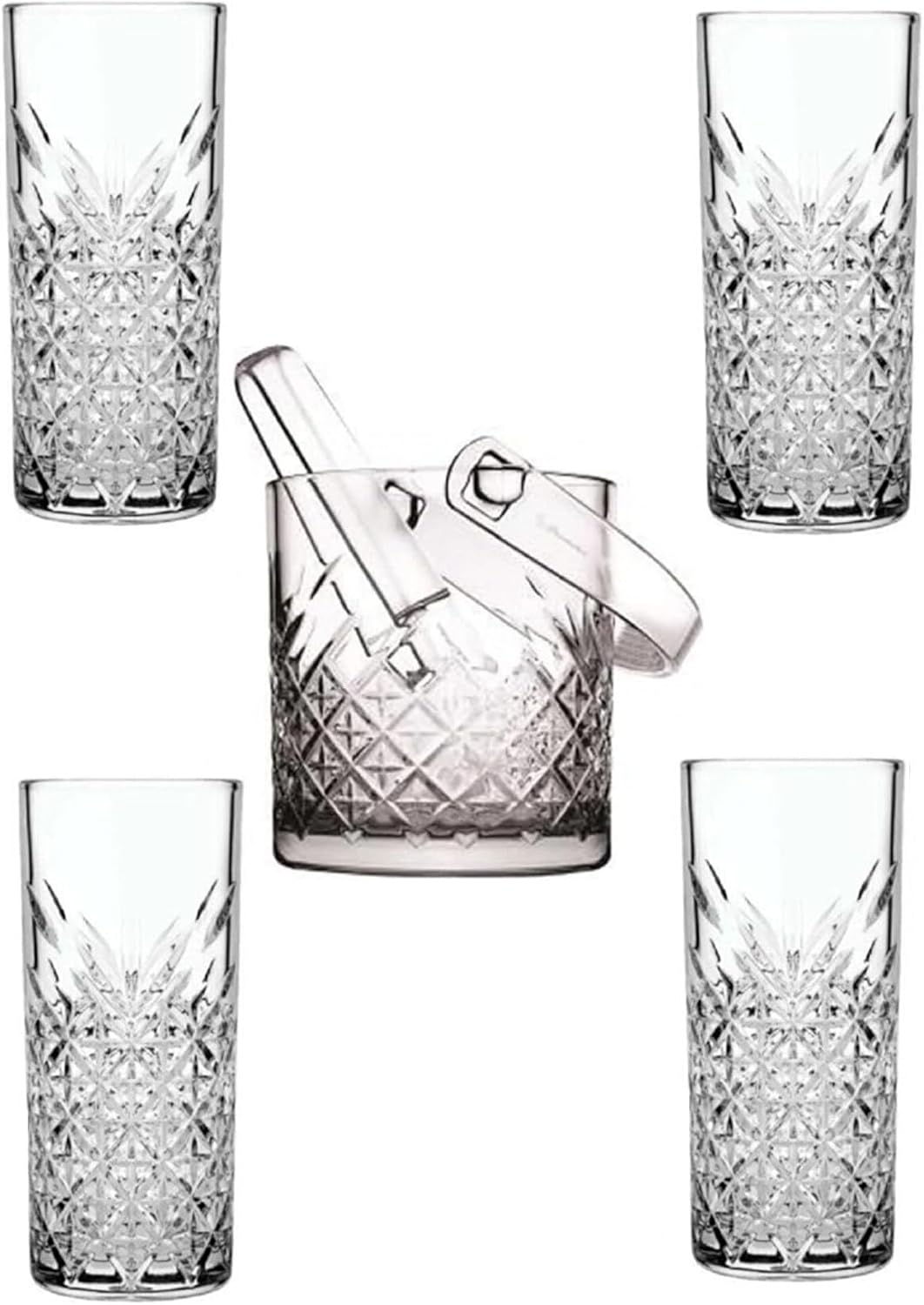 Rakı Bardağı Buz Kovası Seti 6 Parça