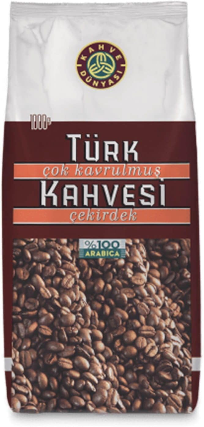 Kahve Dünyası Çok Kavrulmuş Türk Kahvesi Çekirdek 1 Kg.