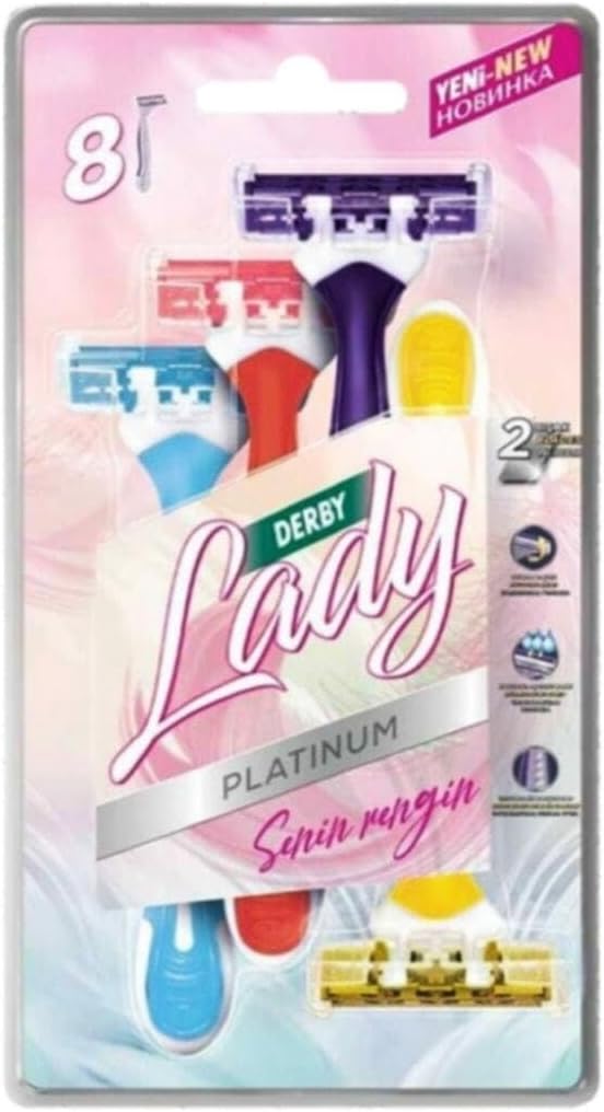 Derby Lady 2 Bıçaklı Platinum 8'li Blister