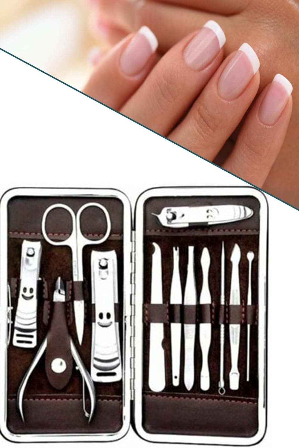 Starmax Manikür Pedikür Seti 12 Parça Çantalı Bakım Tırnak 1410