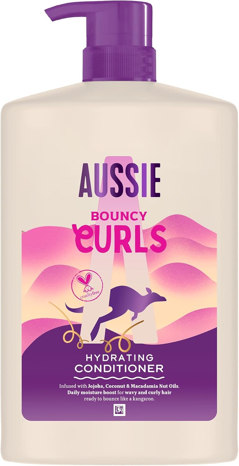 Aussie Bouncy Curls Dalgalı ve Kıvırcık Saçları Nemlendiren Saç Kremi 1000ml