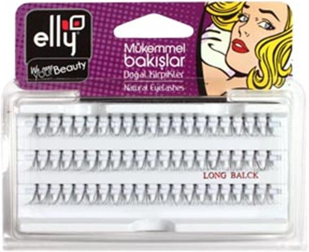 Elly Uzun Tekli Takma Kirpik 1 Paket