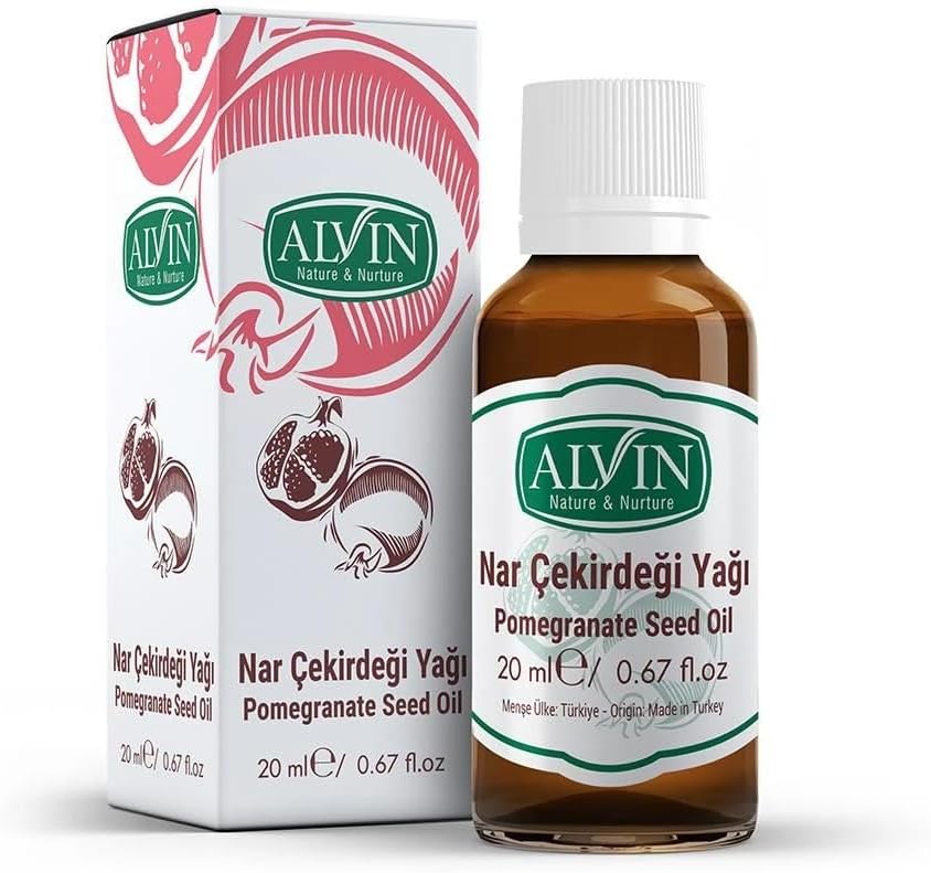 Alvin Nar Çekirdeği Yağı, Soğuk Sıkım,Yüzde Yüz Saf ve Doğal, 20 ml