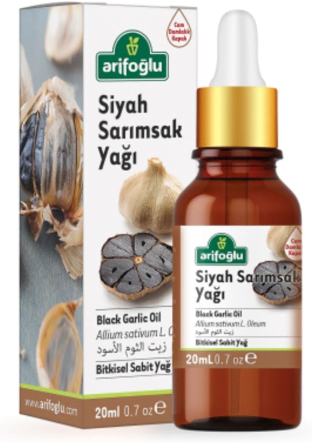 Arifoğlu Siyah Sarımsak Yağı 20ml | Arifoğlu Black Garlic Oil 20ml