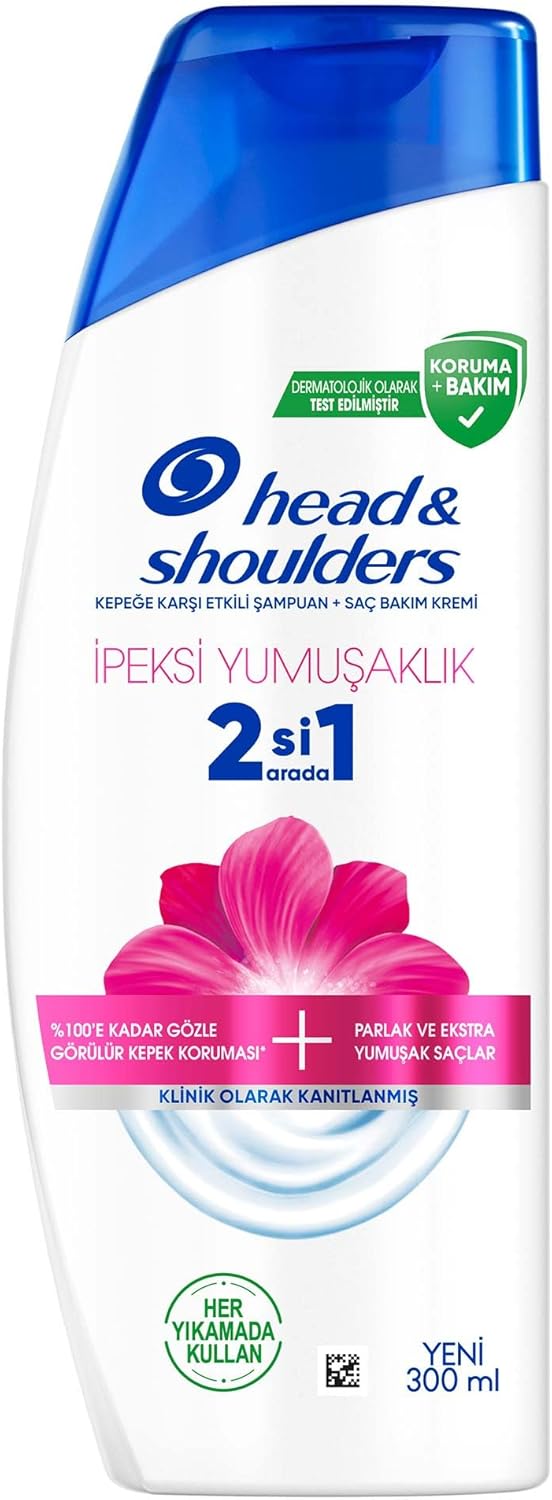 Head & Shoulders İpeksi Yumuşaklık 2'si 1 Arada Kepeğe Karşı Etkili Şampuan 300ml