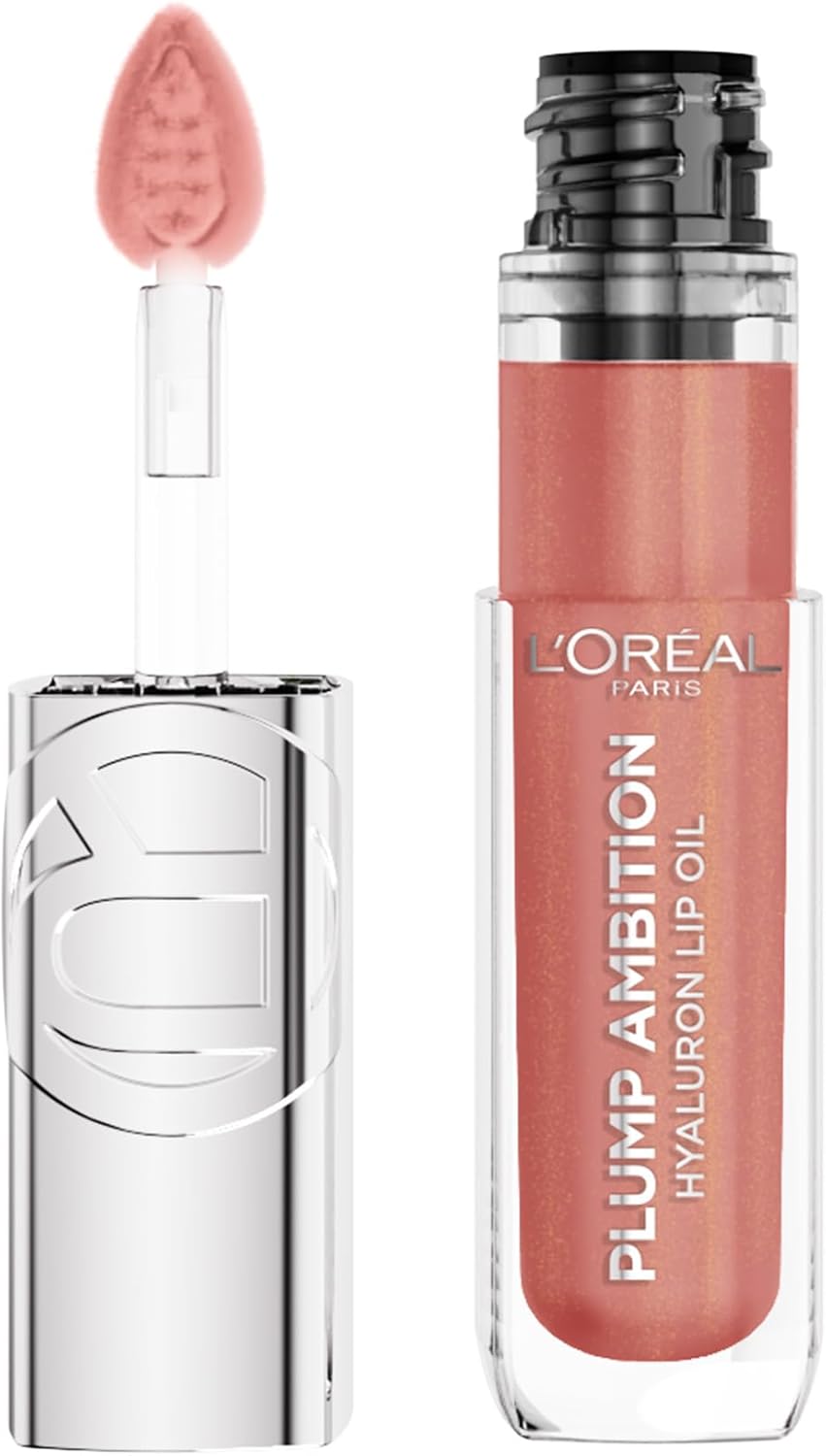 L'Oréal Paris Plump Ambition Hyaluron Lip Oil Besleyici ve Nemlendirici Dudak Parlatıcısı - 650 Nude Macaron