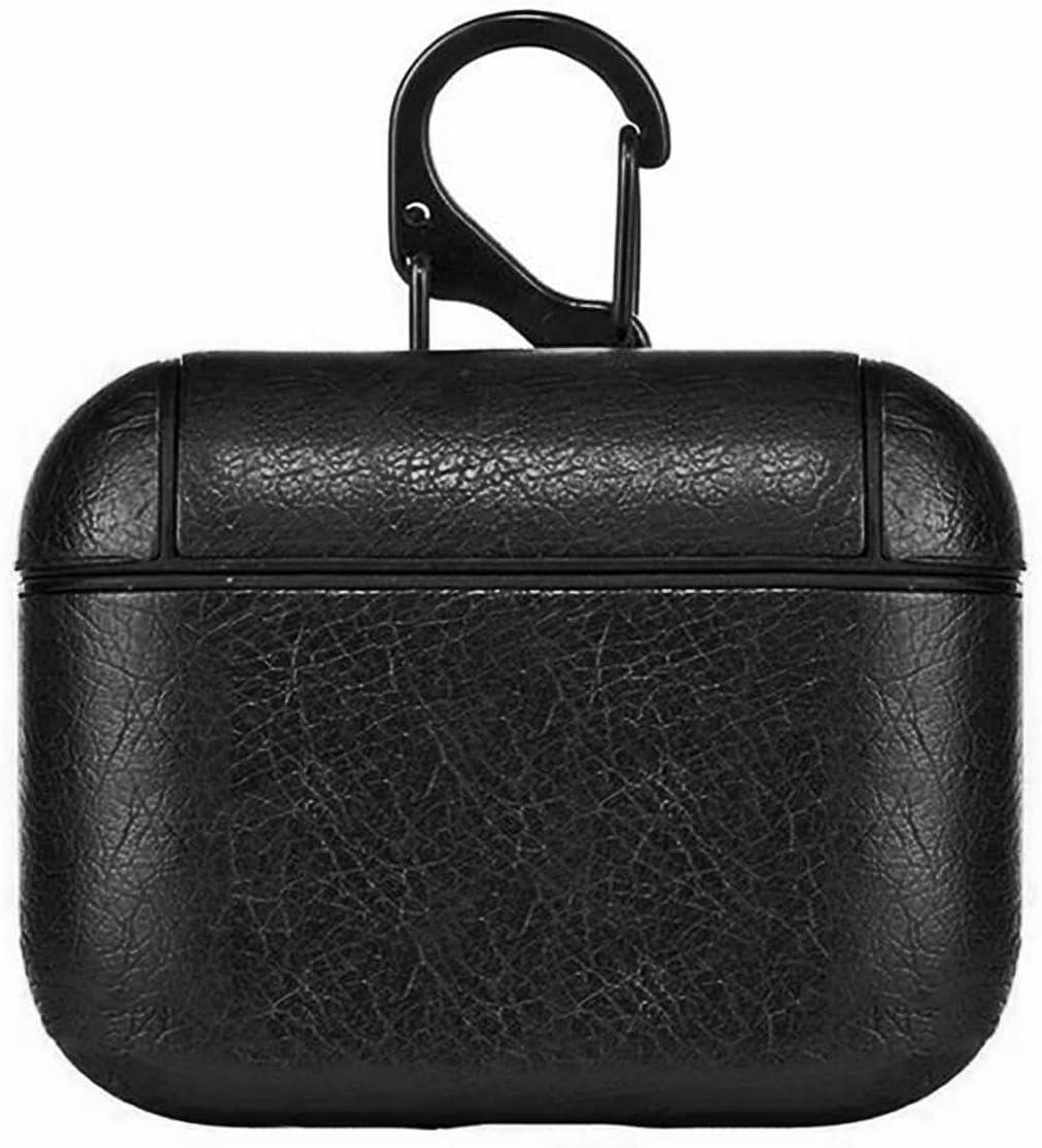 4.Nesil/ANC Kılıf Litchi Texture Siyah [AirPods 4 ile Uyumlu Kılıf - Siyah]