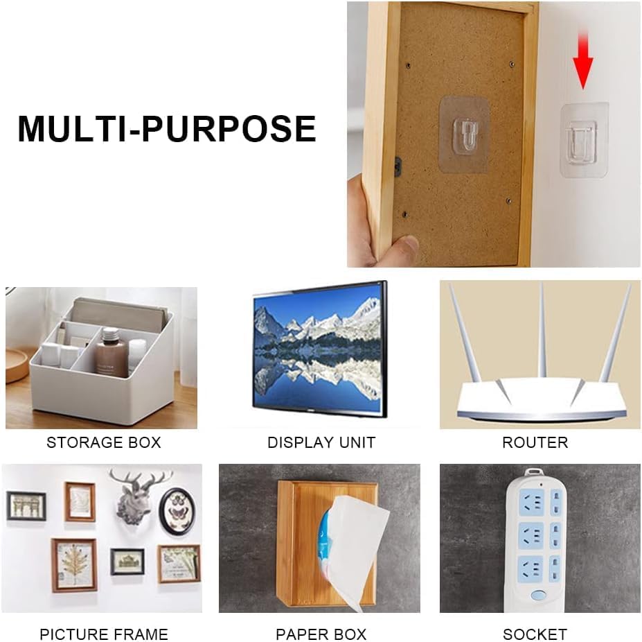 10 Çift Yapışkanlı Geçmeli Asma Aparatı Kanca Askı Sabitleyici Klips Seti – Delmeden Montaj – Su Geçirmez Güçlü Yapışkan – Duş Rafı, Mutfak, Banyo ve Ev Düzenleyici Sabitleme Aparatı