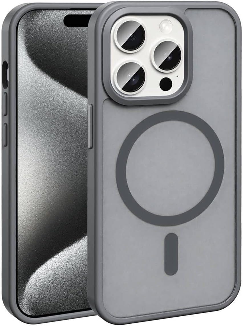 - 15 Pro Kılıf ile Maksimum Güvenlik | MagSafe Uyumlu Manyetik Halka Tasarımı | Yükseltilmiş Kenar Detaylı Kamera ve Ekran Koruması | Darbeye Dayanıklı TPU + Sert PC Arka Kapak