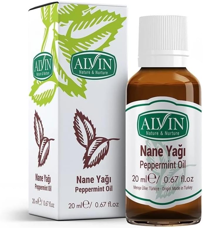 Alvin Nane Yağı Peppermint Oil, Doğal, 20 ml
