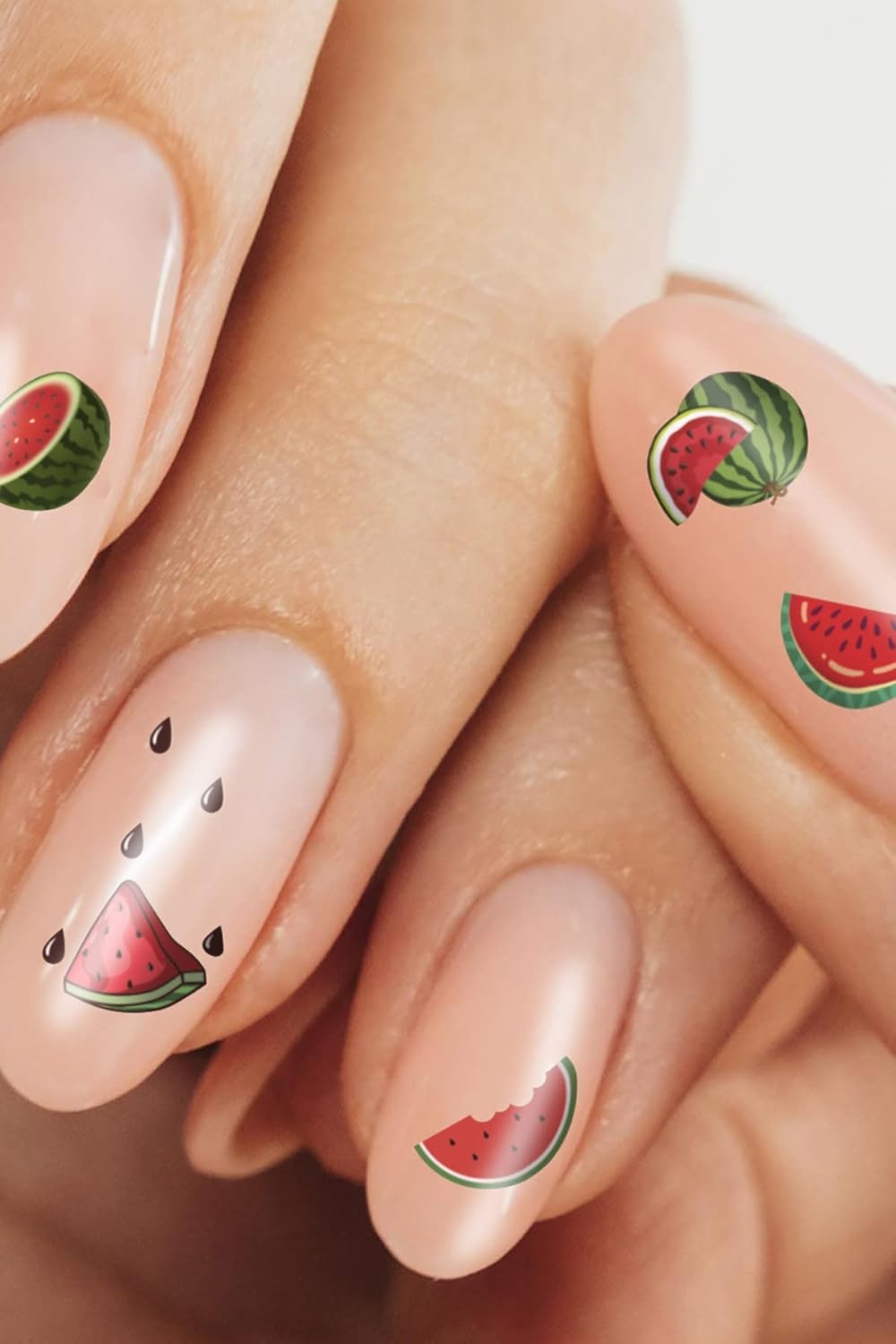 ARTİKEL Karpuz Tırnak Dövmesi, Tırnak Tattoo, Nail Art, Tırnak Sticker