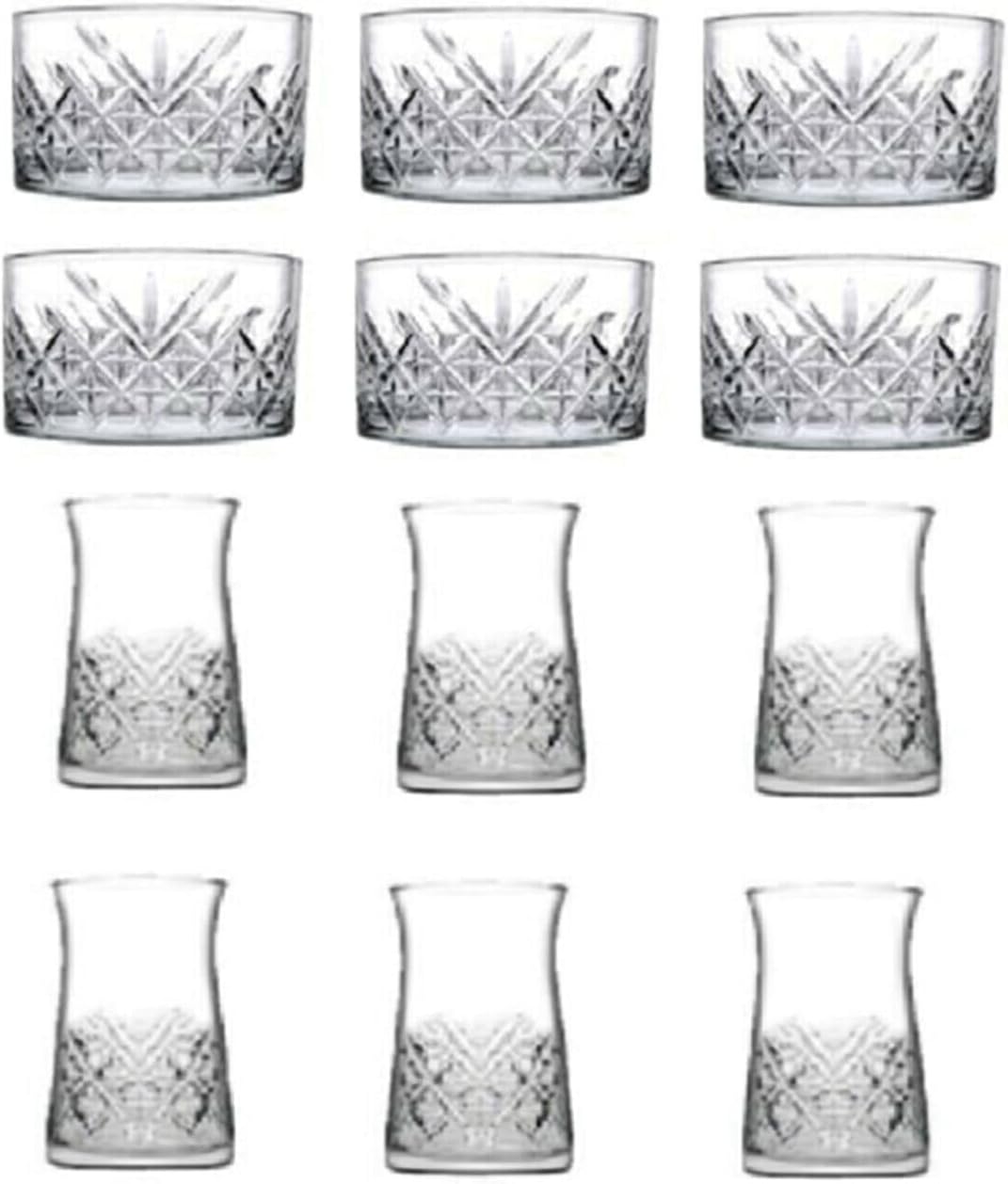 12 Parça Çerezlik Kase Ve Çay Bardağı Seti