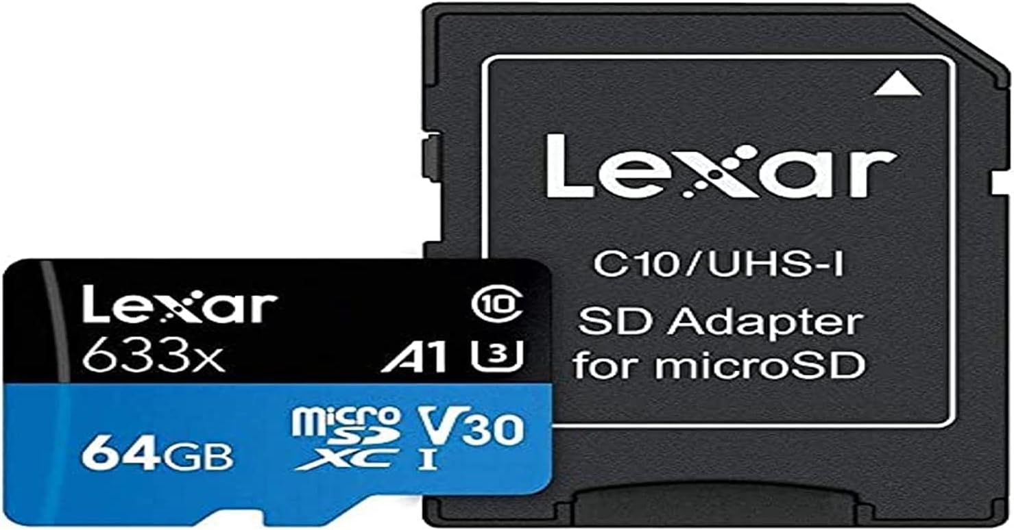 64GB 633x MicroSDXC UHS-I U3 100/45 MB/sn Yüksek Performanslı MicroSD Hafıza Kartı