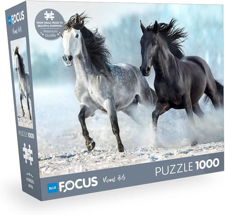 Blue Focus 1000 Parça Puzzle - Horses (Atlar)
