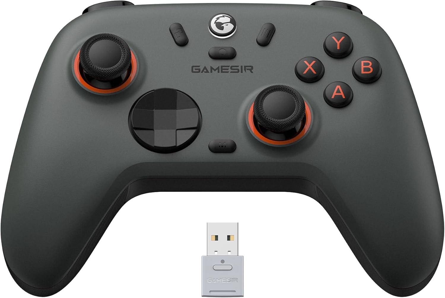 2 Lite kablosuz kontrol cihazı, Hall efektli Joysticks & Triggers, 2.4G & Wired 1000 Hz polling rate, makro back butonları, PC GamePad PC/Switch/Steam/iOS/ ile uyumlu (gri)