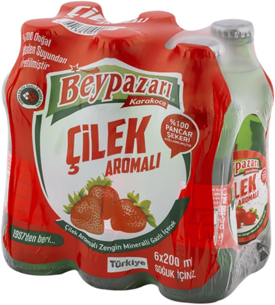 Beypazarı Çilekli Maden Suyu (6x200ml)