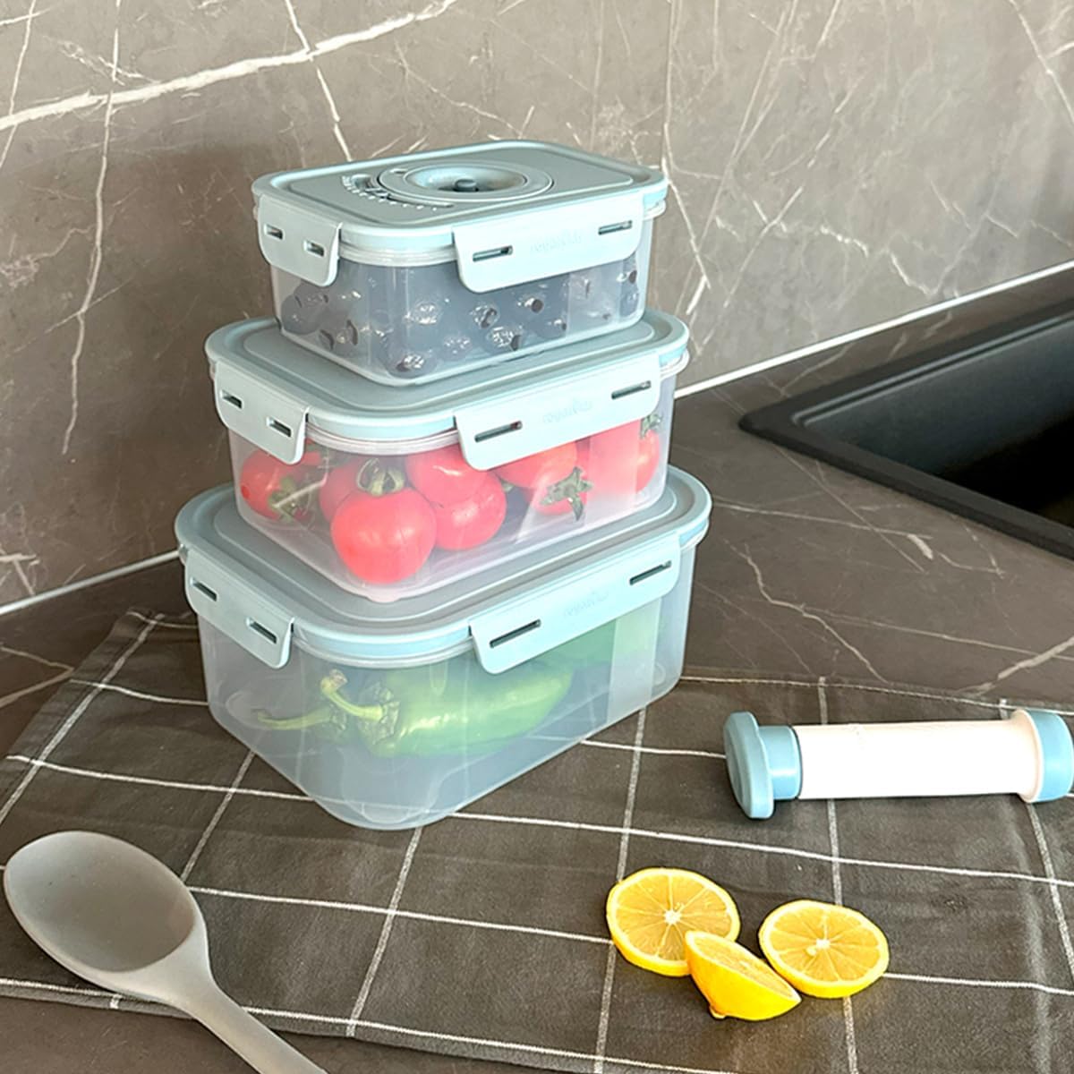 TAZE ÜRÜN SAKLAMA KABI 3'LÜ SET