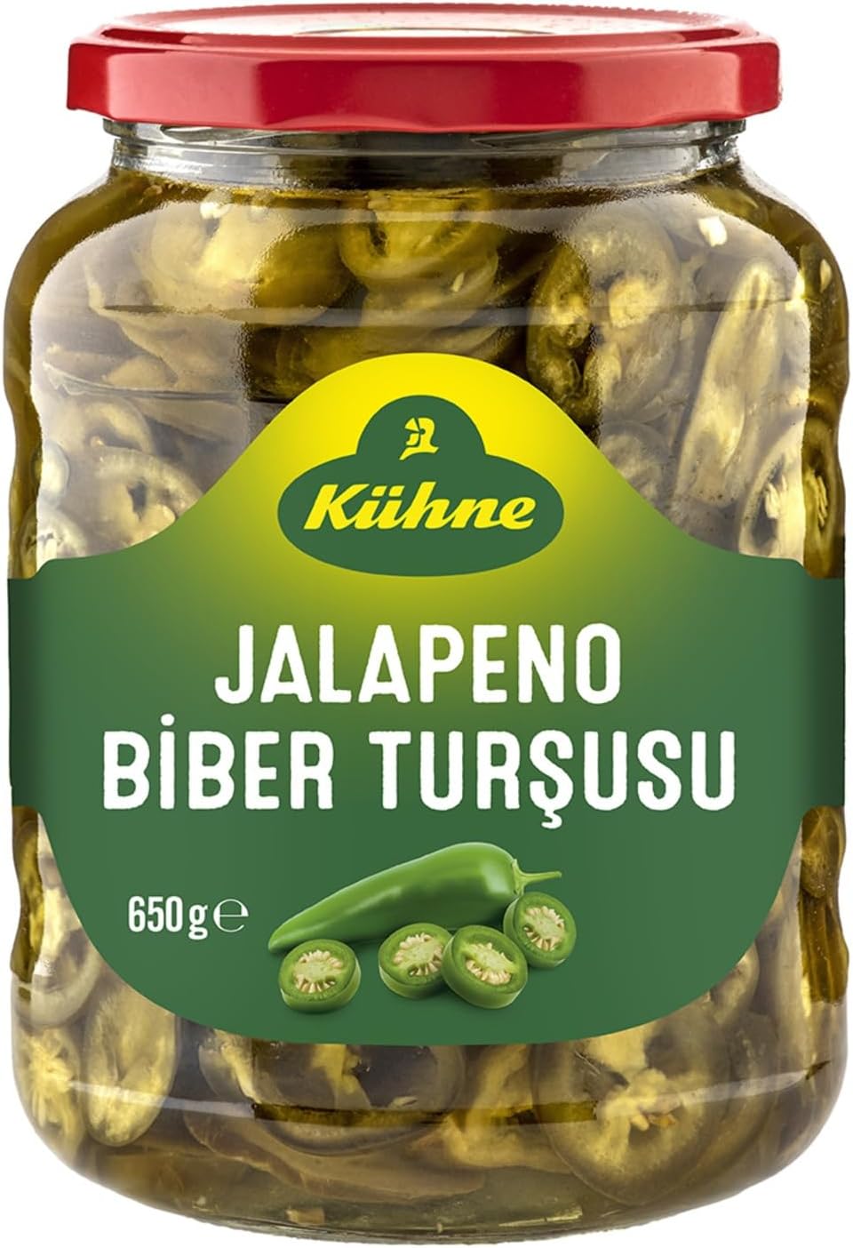 Kühne Jalapeno Biber Turşusu Dilimli 650 gr