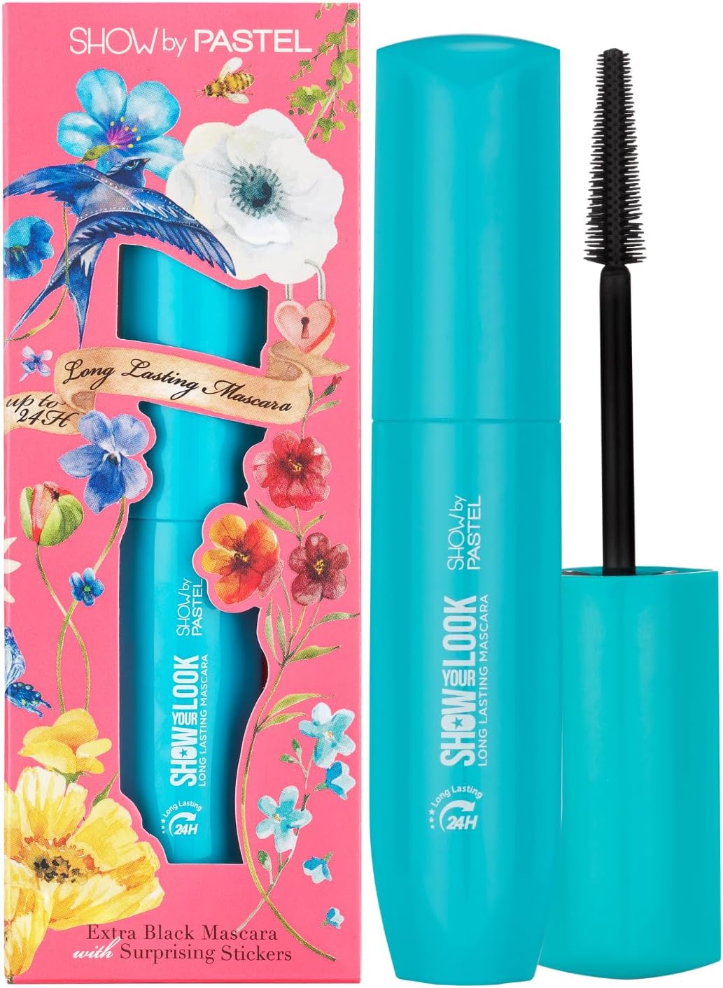 SHOW by PASTEL | Ekstra Siyah Uzun Ömürlü Maskara - 24 Saate Kadar Hacim ve Kaldırma - Secret Garden