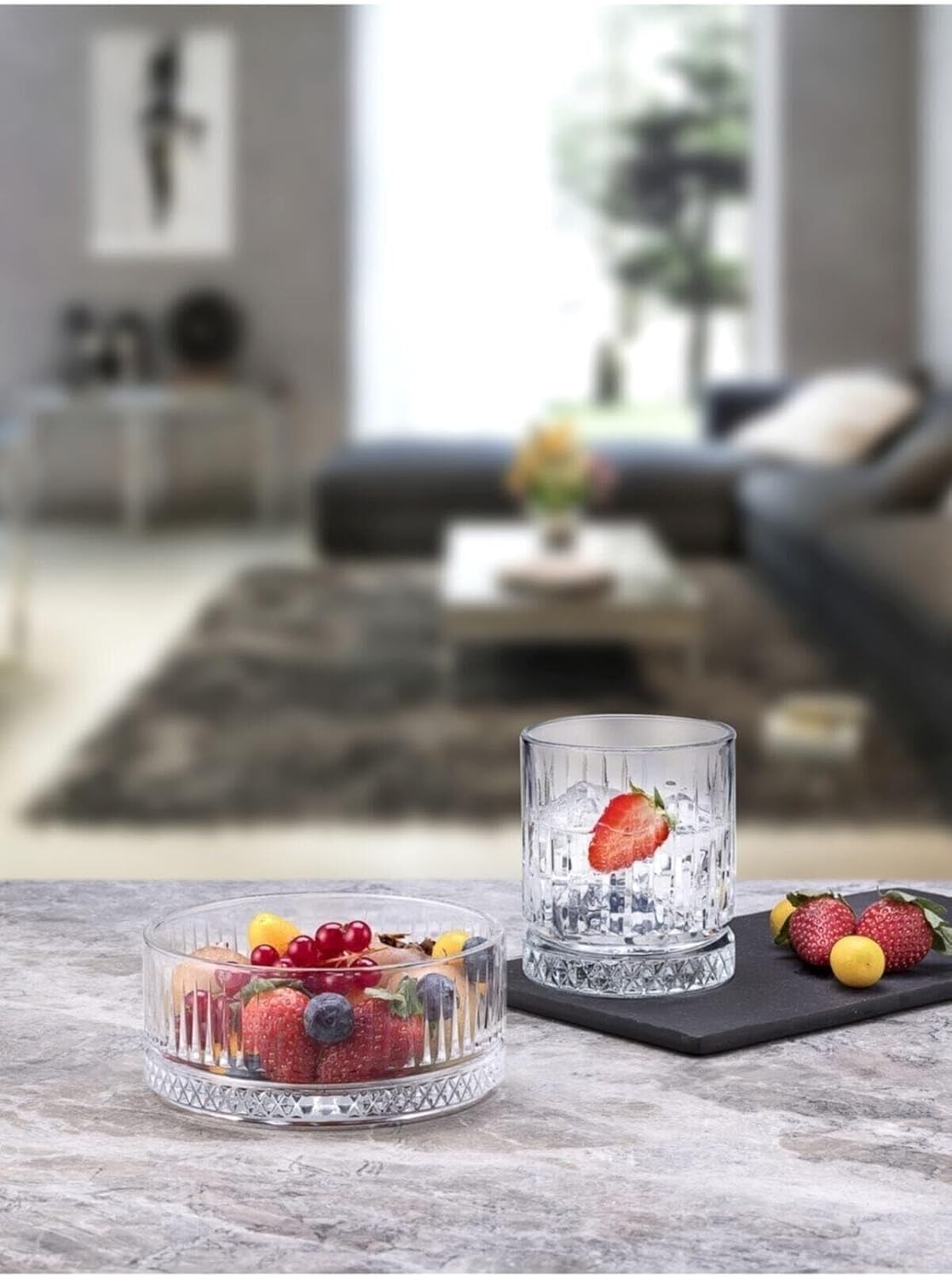 2' Li Çerezlik Ve 4' Lü Viski Bardağı Viski Seti 530042, 520004