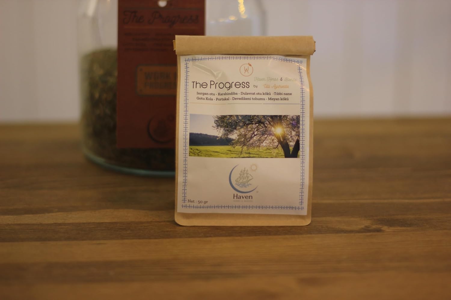 The Progress by Ulli Ayurveda & Haven Herbs 50 gr | Karanhindiba kökü - Dulavratotu kökü - Tıbbi nane - Isırgan otu - Portakal - Devedikeni - Gotu kola - Meyan kökü