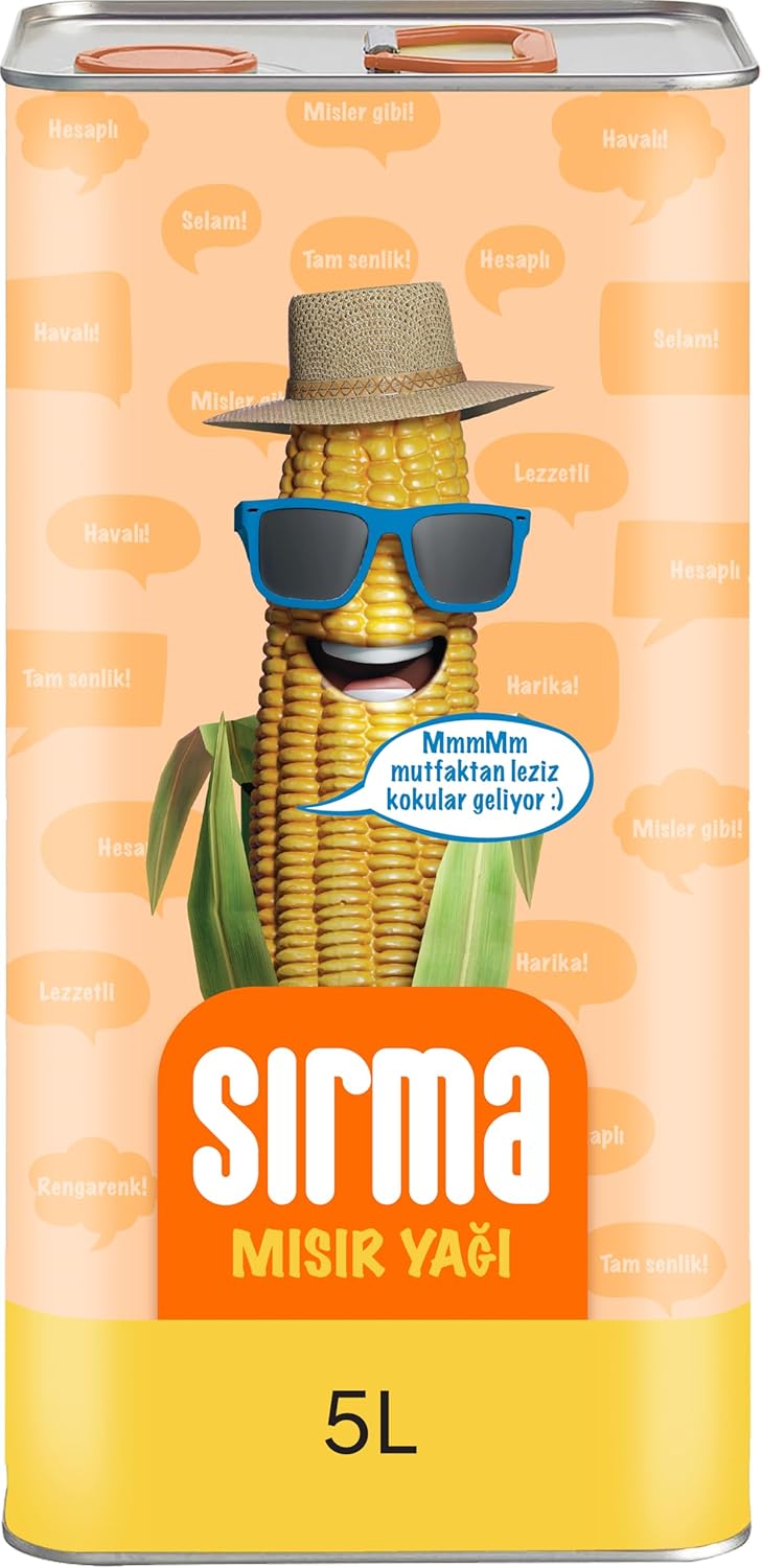 Sırma Mısır Yağı, Teneke, 5 Lt