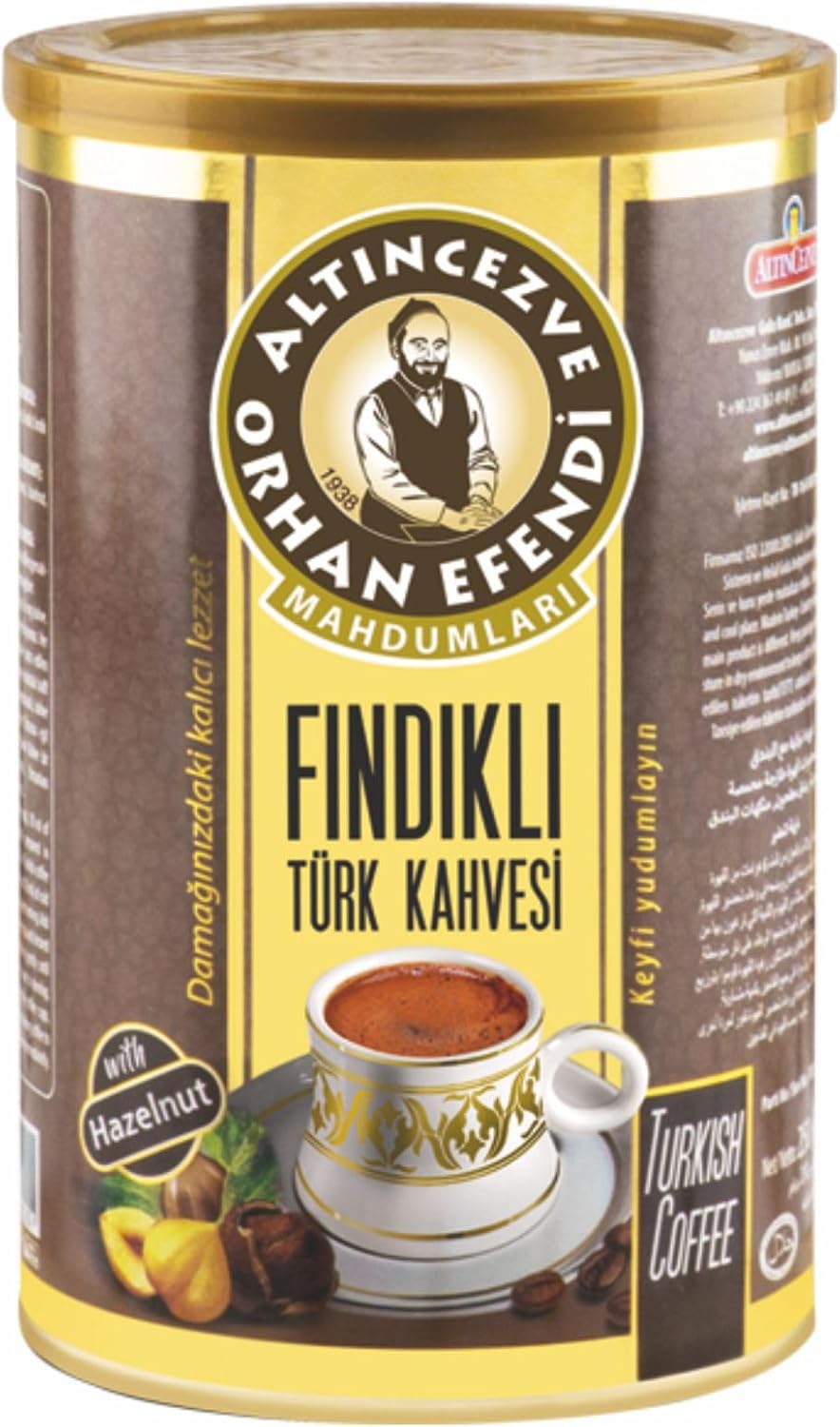 Altıncezve Fındıklı Türk Kahvesi 250 gr Teneke