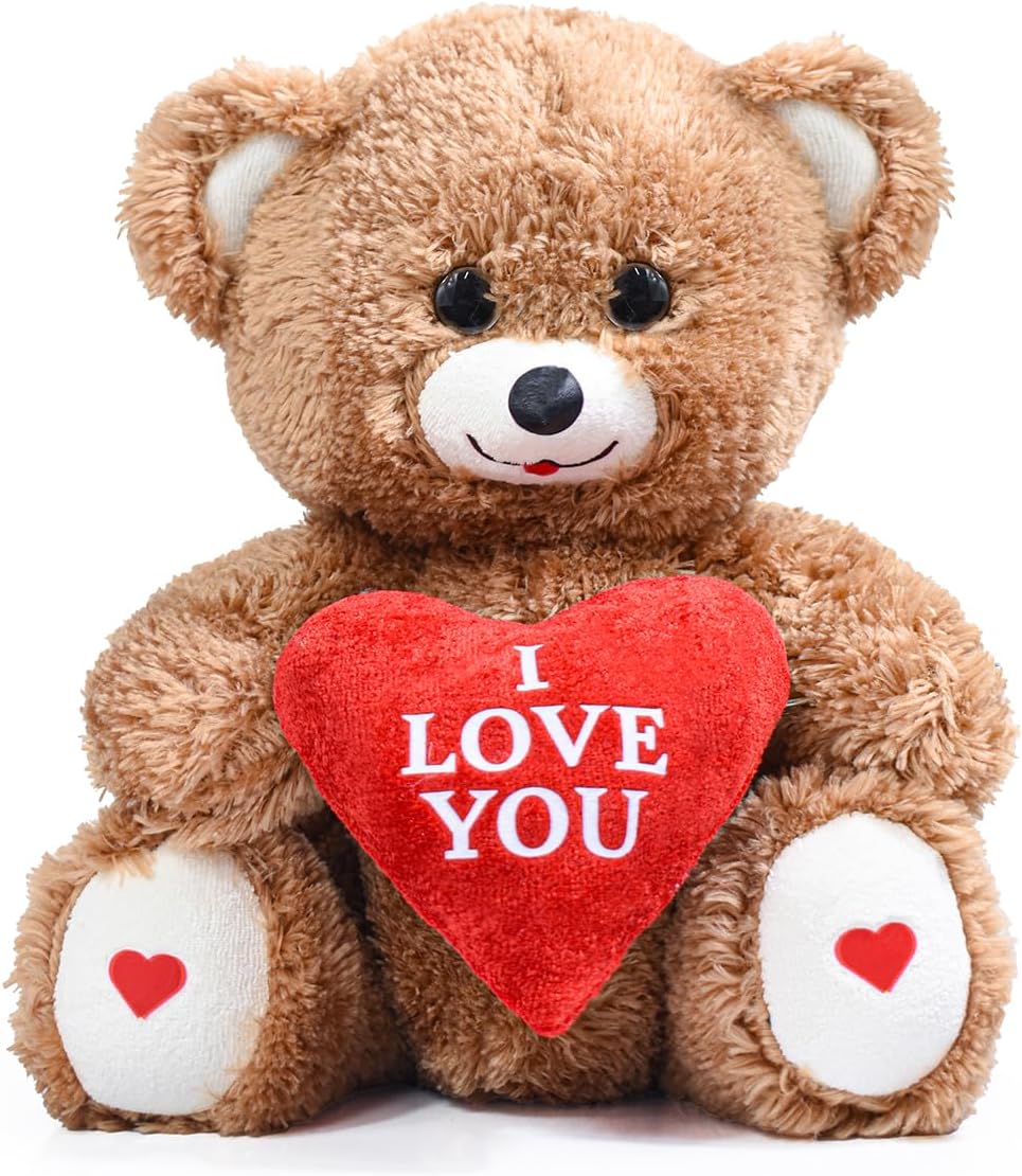 Özgüner Oyuncak Aşkım Ayıcık – Sevgiliye Özel Kalpli Peluş Oyuncak – Yumuşak ve Sarılmalık Ayıcık – Romantik Hediye – Sevgililer Günü için İdeal (kahverengi)