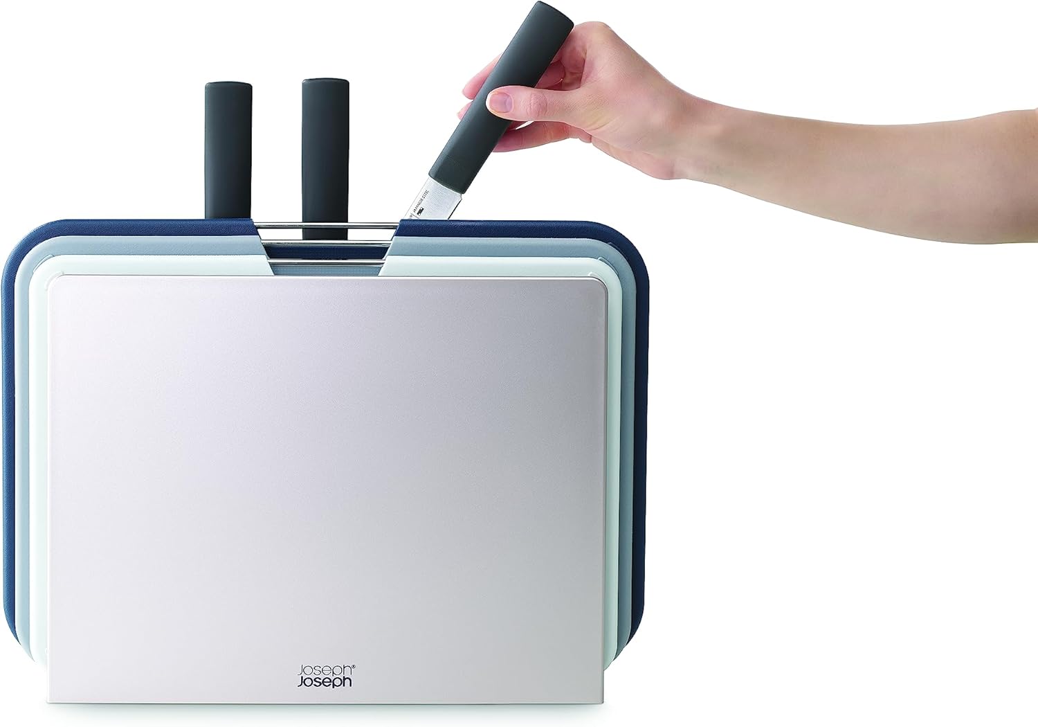 Nest 6 Parçalı Kesme Tahtası ve Bıçak Seti, Gümüş