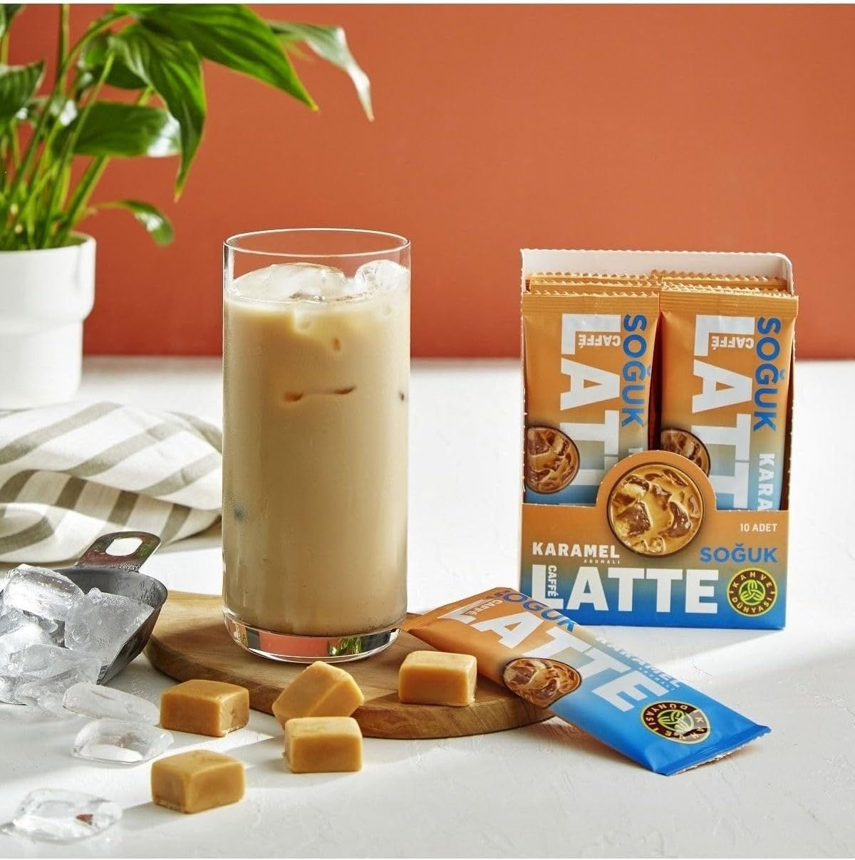 Kahve Dünyası Özel Seri Soğuk Karamel Aromalı Caffe Latte 10'lu