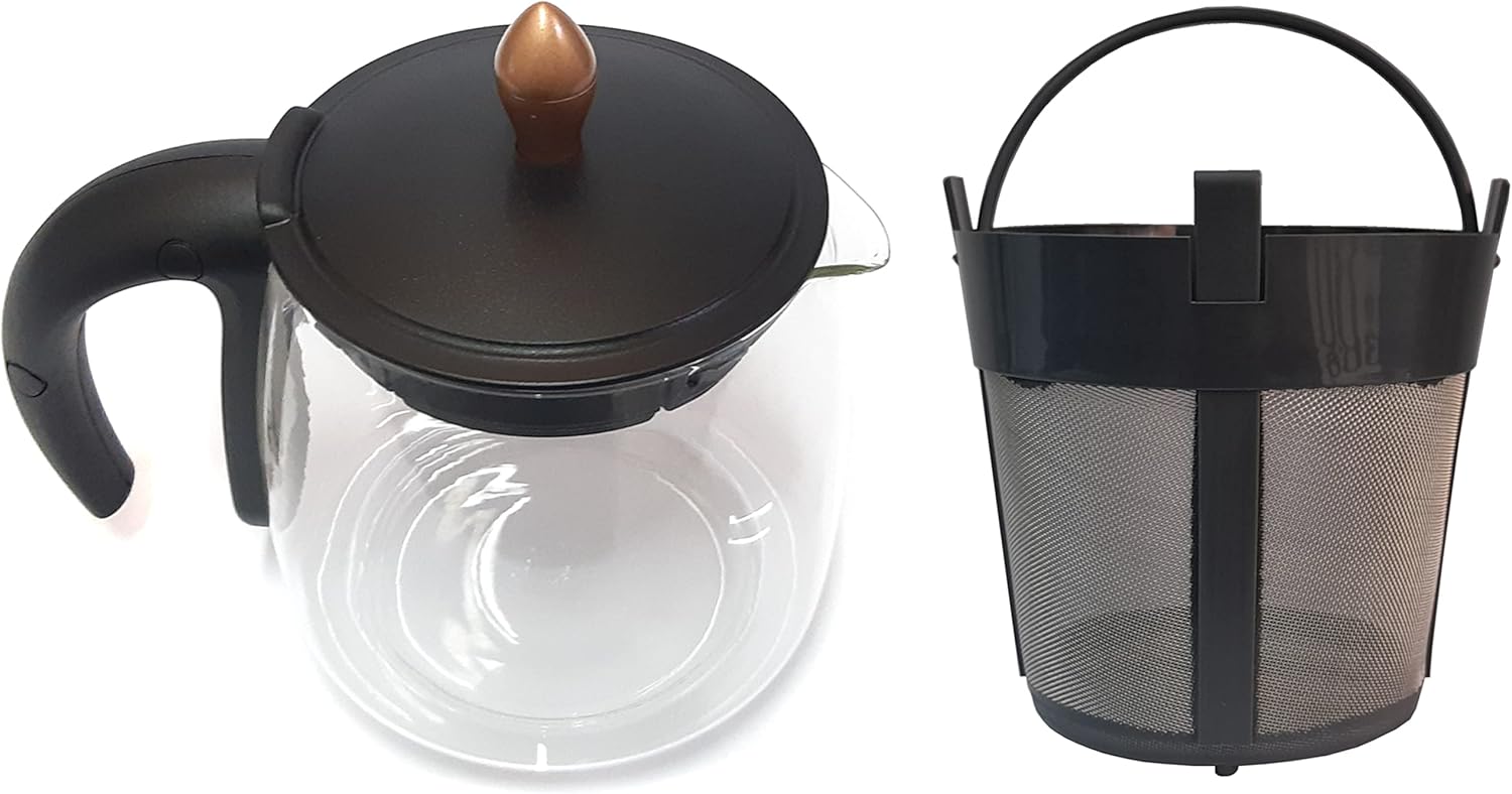 2210 IC ÇAY MAKİNESİ UYUMLU FİLTRELİ CAM DEMLİK