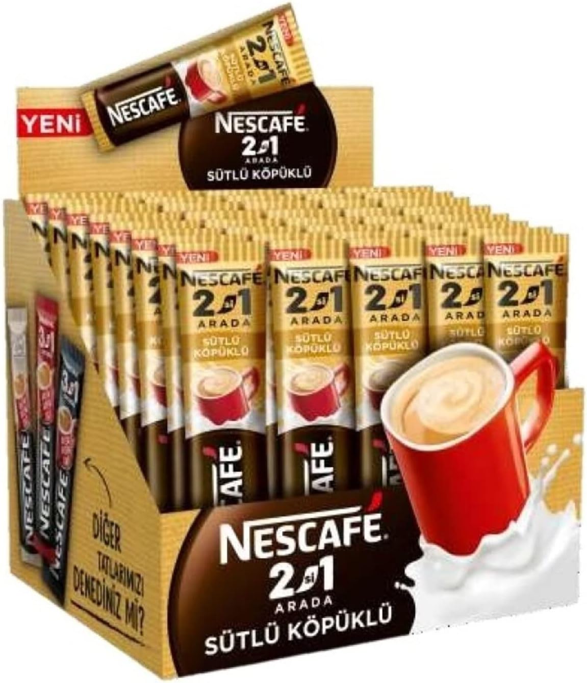 NESCAFÉ 2si1 Arada Sütlü Köpüklü 10 Gr 48 li Paket
