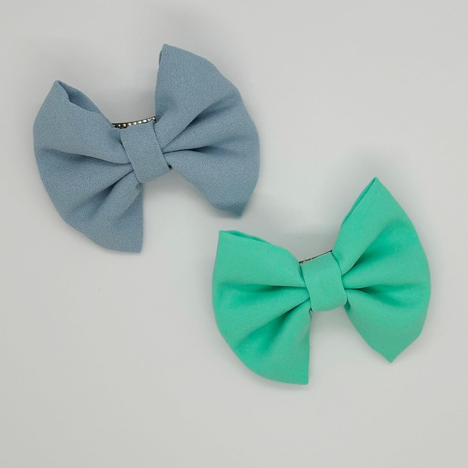 Mint Yeşili ve Soft Mavi Otomatik Klipsli Çocuk Toka Seti - 2 li Set