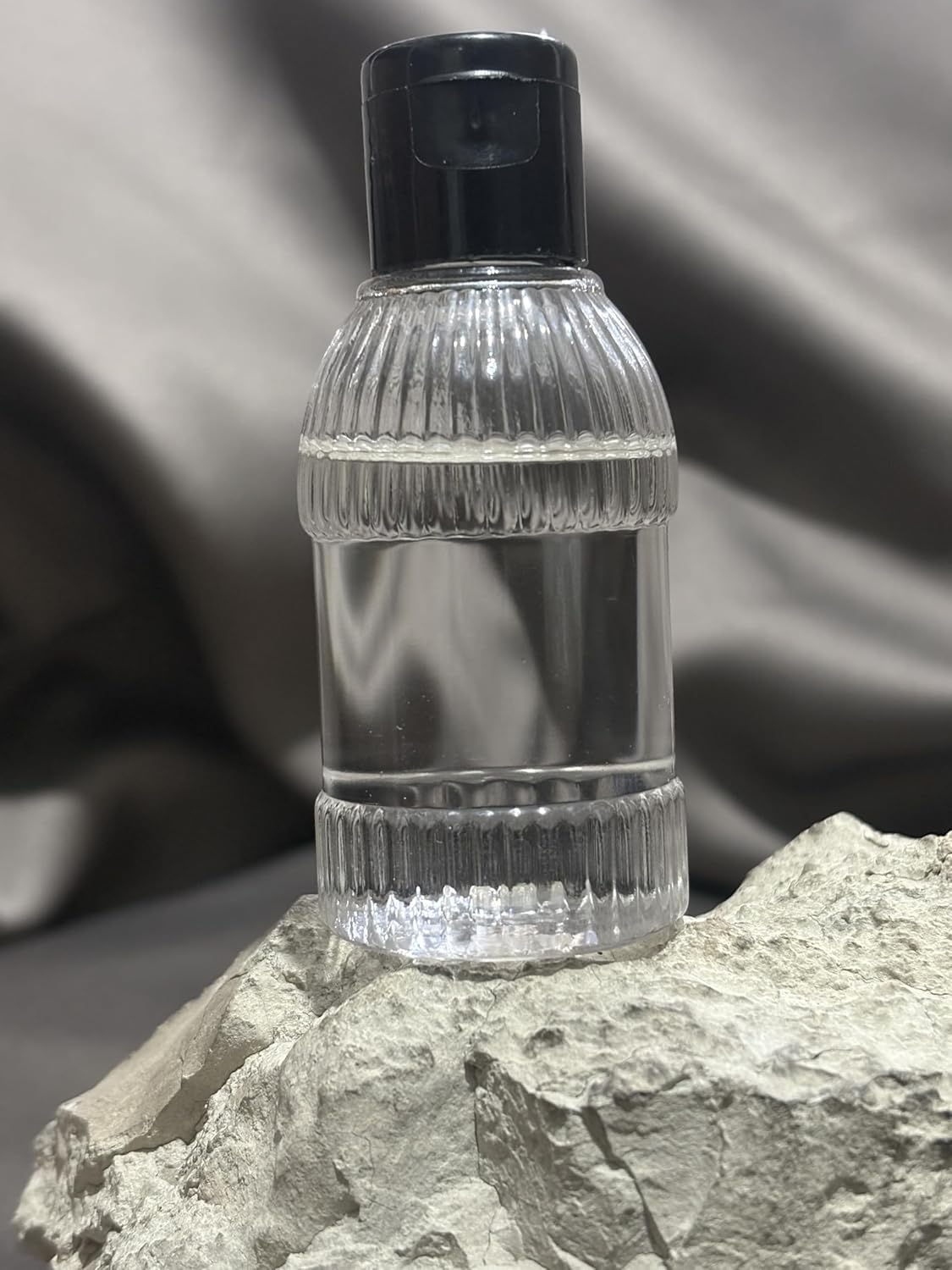 100 Adet 30 ML Boş Plastik Şişe OM23 Siyah Kapak