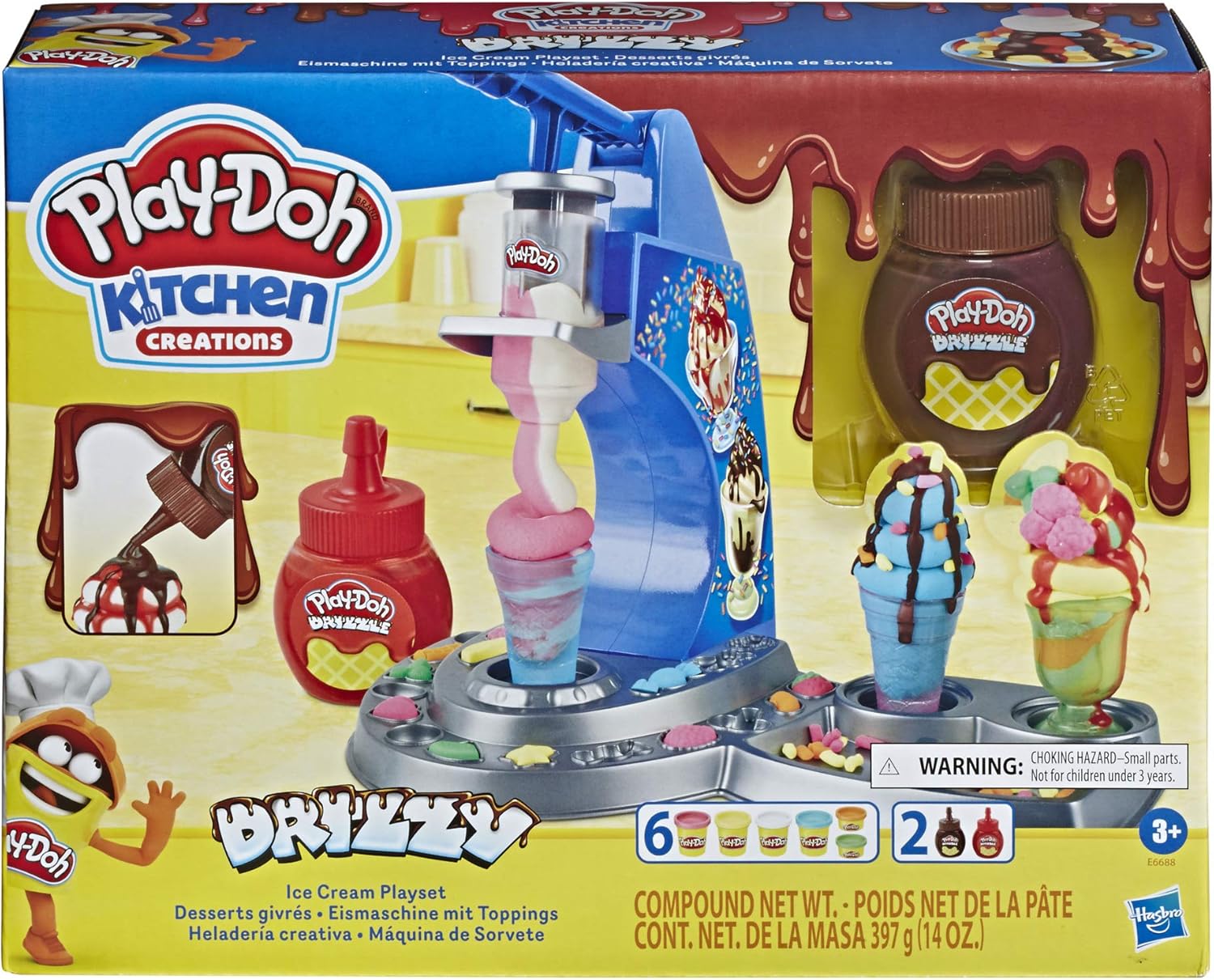 DUPLICATE Play-Doh Gökkuşağı Dondurma Salonu E6688
