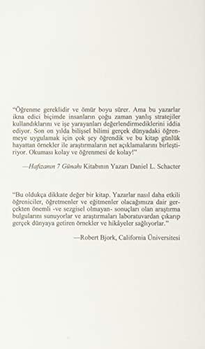 Aklında Kalsın: Başarılı Öğrenme Bilimi