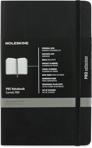 Moleskine Pro Defter L Boy Siyah Yumuşak Kapak