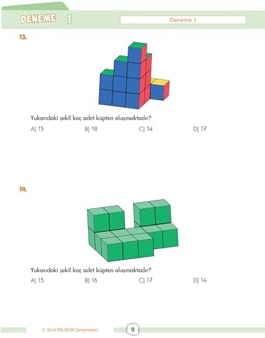 Ardışık Yayınları 3. Sınıf Bilsem Deneme Sınavı Tamamı Video Çözümlü 5 li Deneme